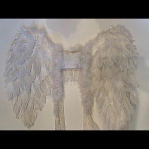 Angel wings with lace ties